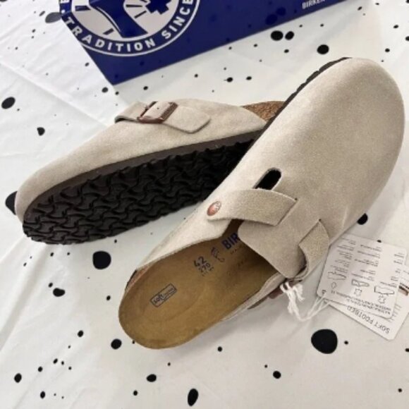 Birkenstock Boston Suede Leather - Taupe Women - Picture 6 of 6